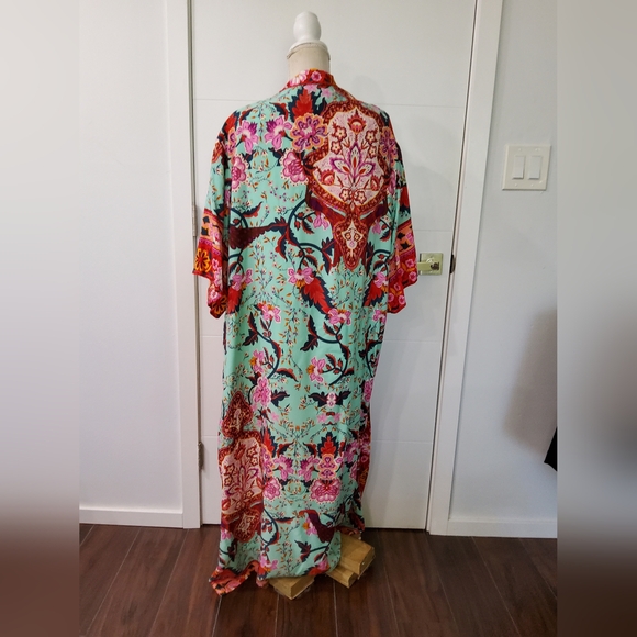 Anthropologie Riley Floral Kimono Cover-Up One Size - Picture 7 of 10